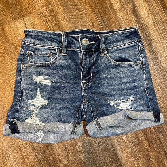 American Eagle Outfitters Pants - American Eagle 0 Midi Jean Denim Shorts